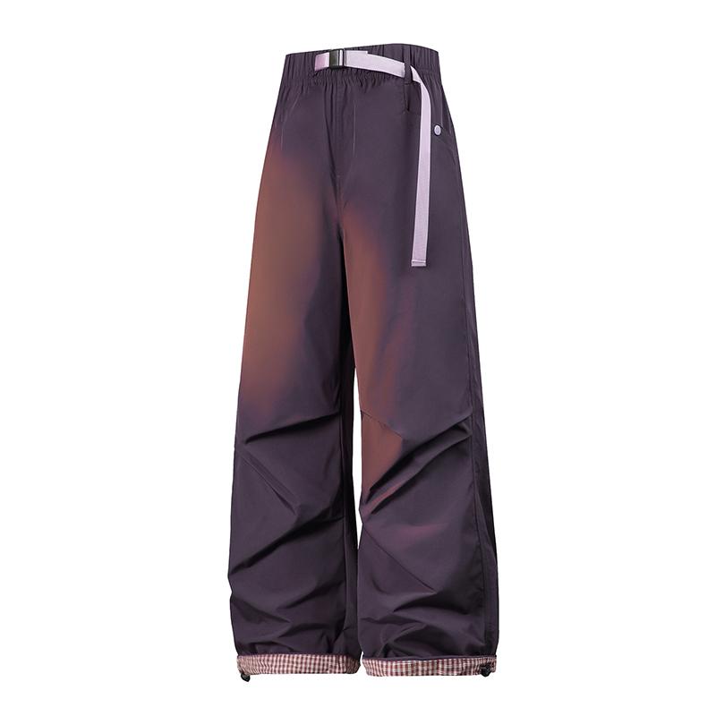 Women's Pants, American Straight Leg Work Pants, Loose Paratrooper Pants, Hong Kong Style Functional Casual Pants