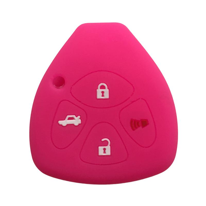 Schlüsselanhängerhülle für Toyota Yaris/Vitz Auris Mk I 2007 Corolla Verso Hilux 7 RAV4 Porte Camry Autoschlüsselhülle Schlüsselanhänger 2/3/4 Tasten