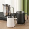 Italian 304 Stainless Steel Latte Art Milk Frothing Pitcher with Embossed Pointed Spout - Large Belly Design for Home Use
