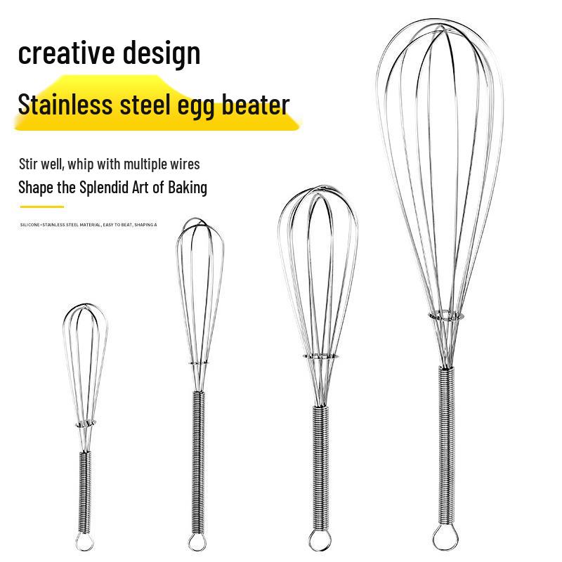 Stainless Steel Manual Egg Whisk & Beater