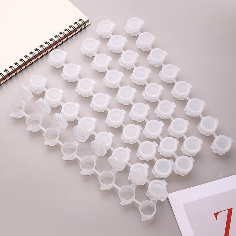 5 פסיות 2/3/5 מ"ל קופסאות פיגמנט ריקות למילוי עם מכסים כלי צבע כלי ציור