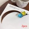 2Pcs Funny Silly Hair Clip Female Anime Cosplay Wig Small Braid Side Bangs Duckbill Clip Side Clip Cute Hair Accessories Gifts