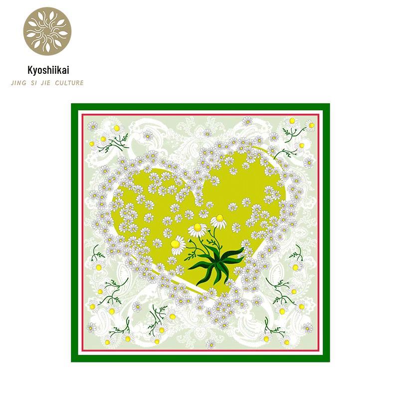 Daisy Love Mulberry Silk Scarf