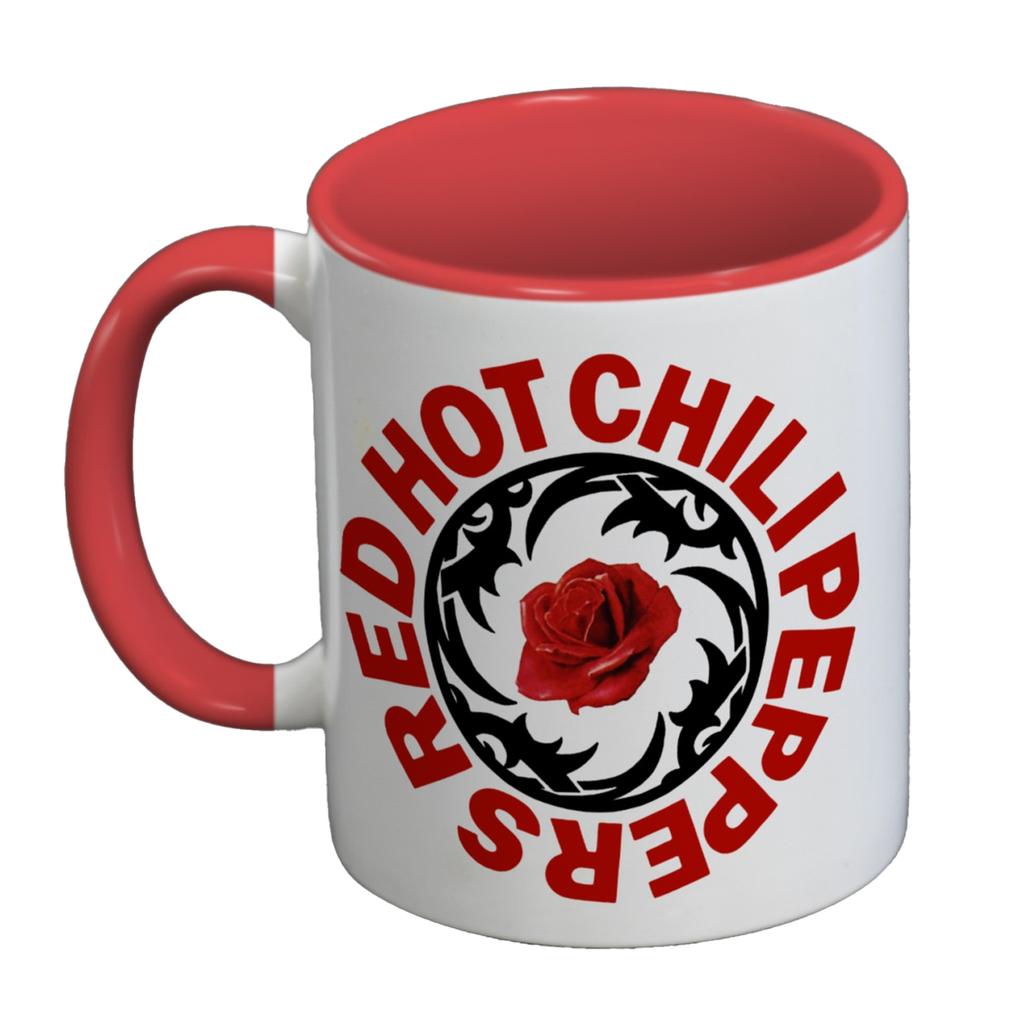 Red Hot Chili Peppers Logo Stamp Inner Two Tone Mug