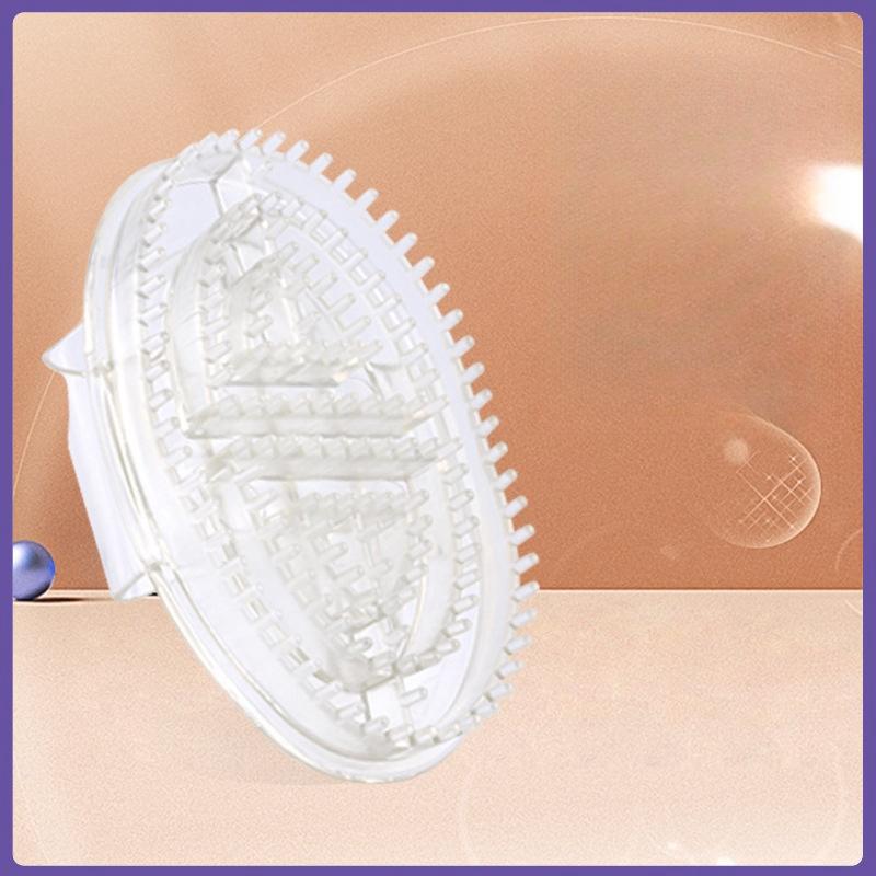 Trendy Handheld Massage Brush Body Thin Health Meridian Full-body Massage Brush Silicone Brush KTY белый