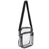 Clear Messenger Bag Large Capacity Adjustment PVC Dirt and Water Resistant Transparent Shoulder Bag