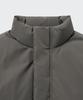 Musinsa Standard [City Leisure] Non-Quilted Down Short Padded Jacket [Mud Grey]
