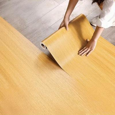 1 Stück 3m x 40cm Abziehen und Aufkleben Bodenaufkleber Natürliche Holzmaserung Selbstklebend Kratzfest Geeignet für Möbel