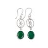 Green Onyx Gemstone 925 Sterling Silver Jewelry Handmade Dangle Earrings 2.00" EE-17-16