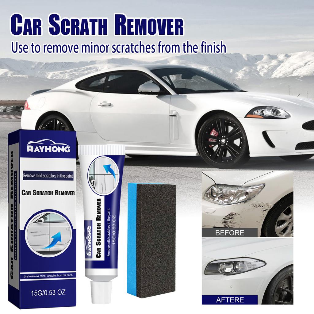Scratch Remover - Car Paint Repair Wax, Fix Light Scratches & Scuffs, Portable Car Polish Kit for All Vehicles