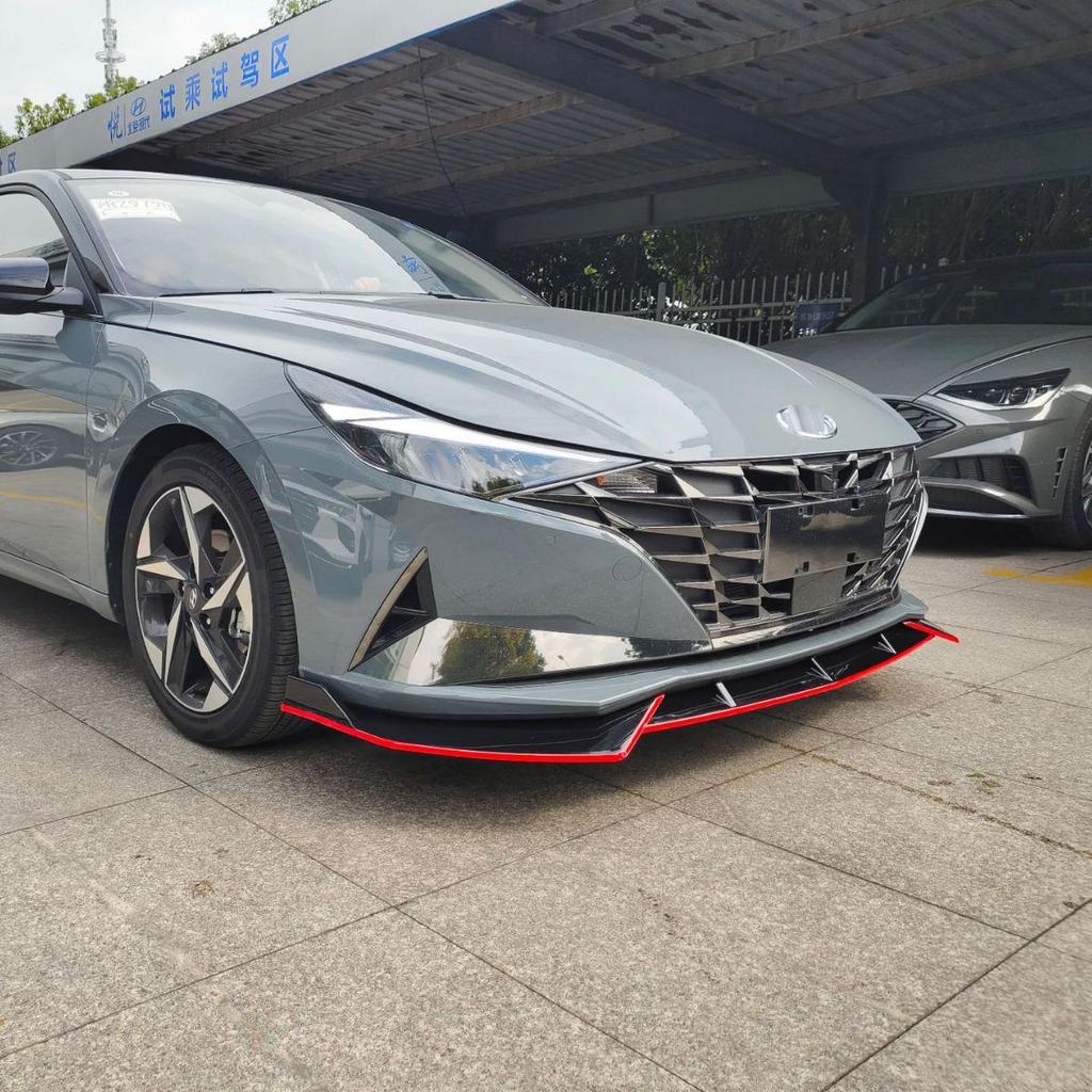 Frontsplitter & Seitenschweller Kit für Hyundai Elantra 7. Generation: Stoßfänger Kollisionsschutz