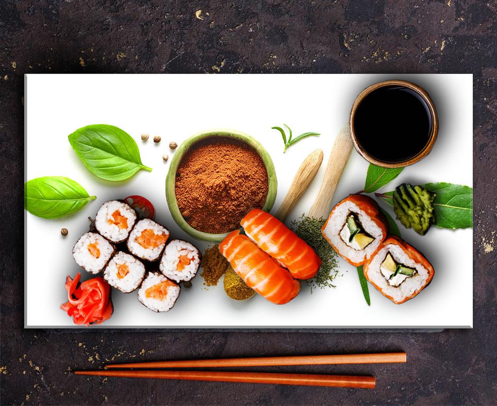 GLASS PLATE CUTTING BOARD 52x30 SPICES