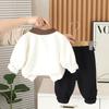 Kinder Freizeit Langarm Set, Bequeme Alltagsoutfits