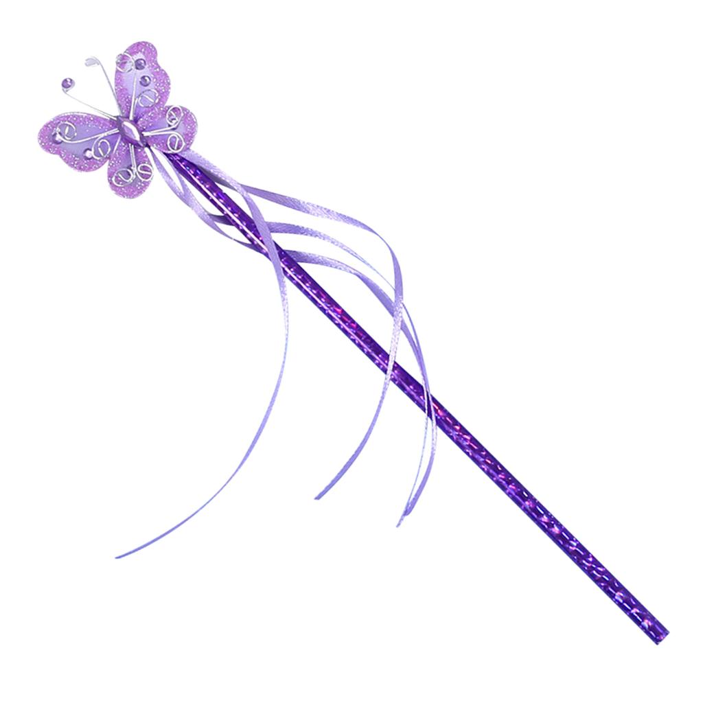 Magic Stick Princess Cosplay Props Fairy Butterfly Wand Ornament for Kid Children Handheld Props Accessories