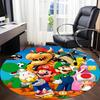 1pc Super Mario Bros Chair Carpet for Office Non-Slip, Soft & Comfortable, Carpet for Office, Gaming, Lightweight Round Floor Mat