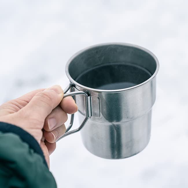 VINTAGE INOX Vintage Stacking Mug, 300ml, Made in Japan, Authentic VINTAGEINOX Product. Perfect for outdoor activities like camping, glamping, and