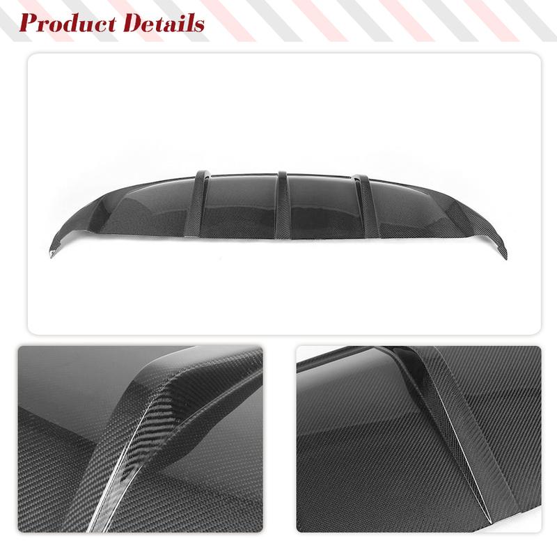 Car Auto Rear Bumper Lip Diffuser Spoiler for BMW X6 E71 35i SUV Base Bumper 2008-2013 Rear Racing Body Kits Carbon Fiber/FRP