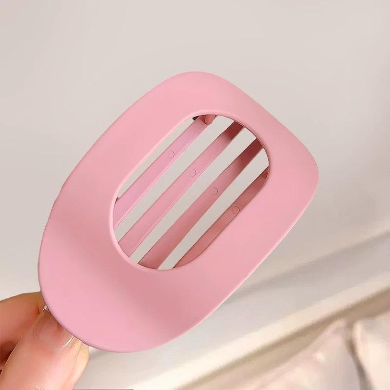 Neue Elegante Matte Acryl Abgerundete Entenschnabel Haarspangen Damen Mode Einfarbig Kunststoff Haarnadel Haaraccessoires