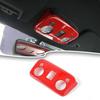 For 2015- Ford Mustang ABS Red Interior Front Reading Light Frame Cover Trim