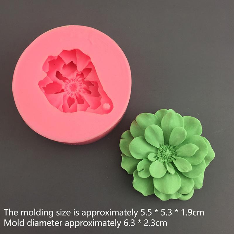 Lovely Flower Silicone Soap Mold Diy Fondant Cake For Soap Making Supplies 3D Handmade Cake Fondant Decorating Mould Tools