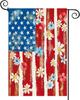 Baccessor Patriotic Garden Ag 12.5 X 18 Inch, Double Sided Burlap 4th of July Memorial Day Oral Stripes Welcome Small Ya