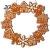 Christmas Gift For Friends Wooden Hanging Pendant, Festive Ornaments with Hemp Rope for Tree Fireplace Wall Window Decoration, Santa Claus/Gingerbread