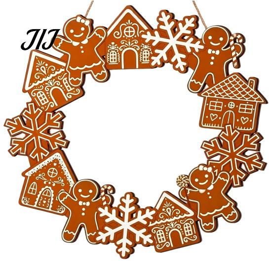 Christmas Gift For Friends Wooden Hanging Pendant, Festive Ornaments with Hemp Rope for Tree Fireplace Wall Window Decoration, Santa Claus/Gingerbread