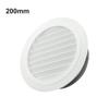 1pc Duct Vents Round Louvered Vents  Interior ABS Grille Ventilation Adjustable Air Vol 75mm/100mm/125mm/150mm/200mm