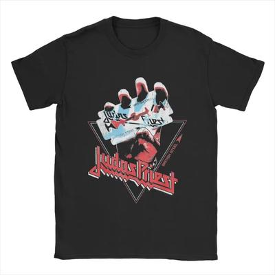 T-shirt Homme Judas Priest T-shirts Drôles Manches Courtes Col Rond T-shirt Coton Vêtements Imprimés Graphiques
