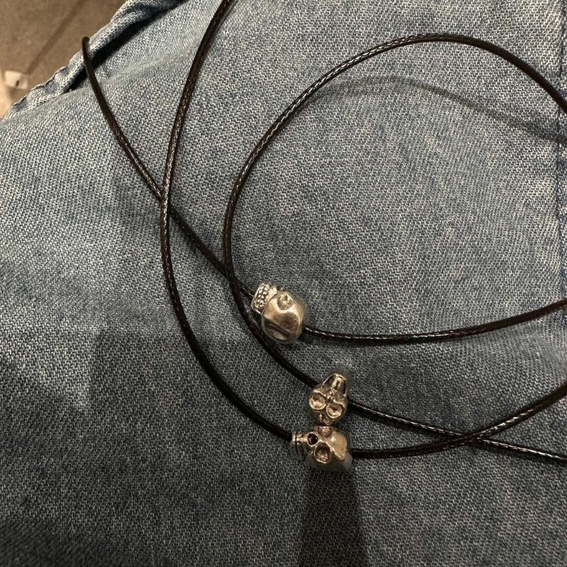 Retro Totenkopf Halskettenanhänger Antiker Acryl Schlüsselbein Kette Vintage Gotischer Schmuck Geschenke Skelett Choker Halsketten