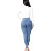 Women Leggings Jeans High Waist Running Sports Yoga Denim Slim Pants Female Elastic Pencil Trousers