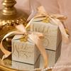 5/10Pcs Wedding Favors Boxes Candy Gift Boxes with Creative Ribbon Rectangle Paper Sweets Box for Engagement Party Anniverary
