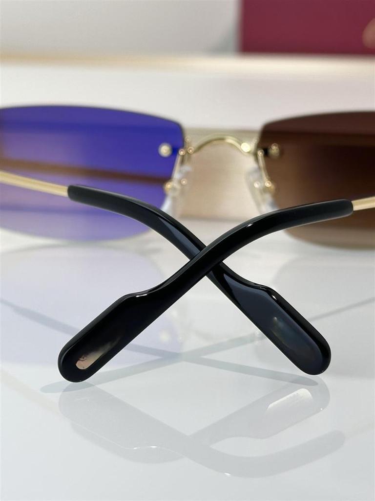Fashionable Unisex Rimless Metal Sunglasses CT0550S with UV Protection