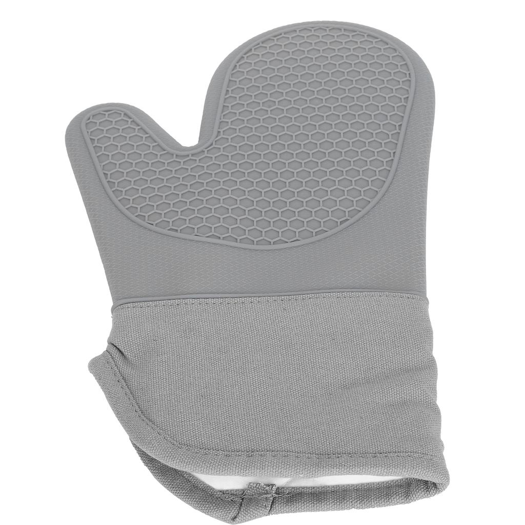 Silicone and Cotton Oven Glove Kitchen Heat Resistant Mitts for Microwave Oven Home Bakery