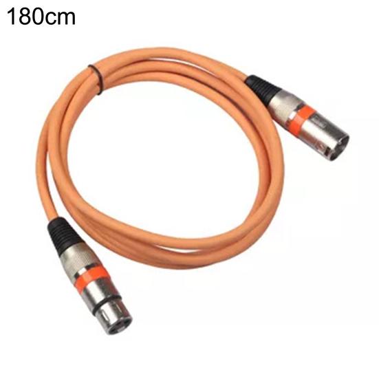 Audio Cable Shielded Anti-interference 100/180cm 3Pin XLR Male to Female Microphone AUX Cord for Mixer