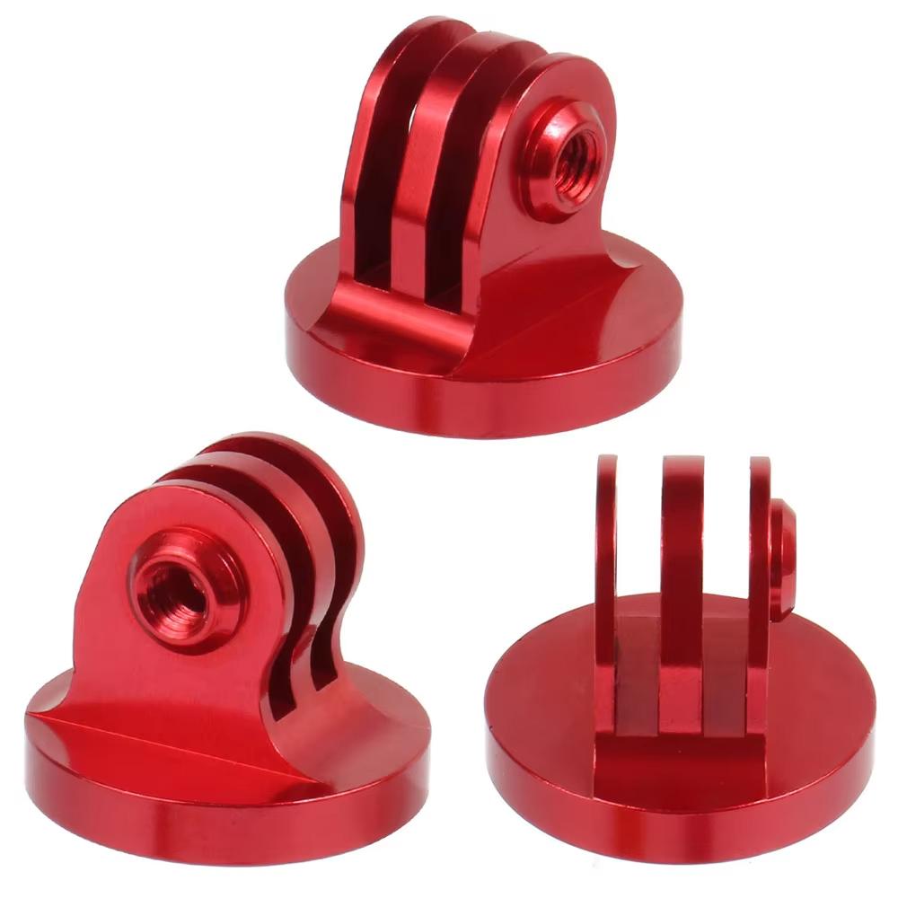 Aluminum Alloy GoPro Mount Adapter with Thumb Screw, 1/4" Female Thread Converter for GoPro Hero 13 12 11 9 Action Camera Tripod