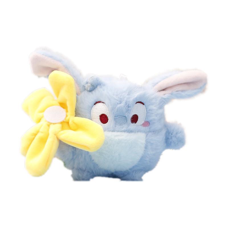 The Stitch Lilo Series Flower Keychain Cute Girl Backpack Hanging Doll Plush