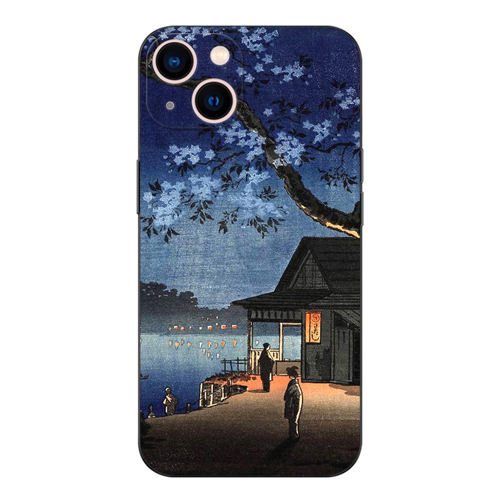 Czarne etui Tpu do Motorola Moto G52 G42 G60 4G G60S G71 G9 Play Plus Power One 5G Ace retro Tokyo Japanese Art