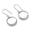 White Topaz Gemstone Handmade 925 Sterling Silver Earring 1.58" KJ-1068