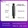 Aluminum Alloy Tripod Extension Rod with 1/4 Screw and 3/8 Interface for Light Stands and Camping