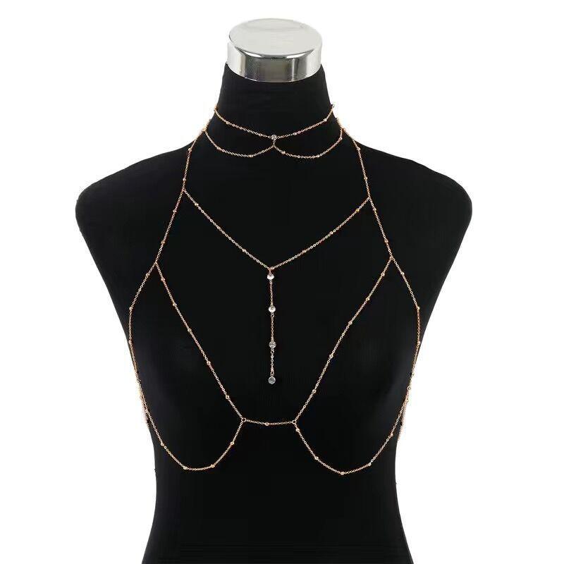 Chaîne de poitrine, chaîne de corps, sous-vêtements sexuels, pendentif diamant, collier de séduction, porte-jarretelles Spice Girl Premium_voghion.com