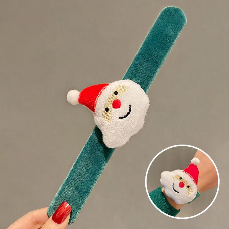 

Christmas Small Gifts Plush Costume Couple Clapping Rings Wristbands Hats Children s Hair Accessories One Size зелёный