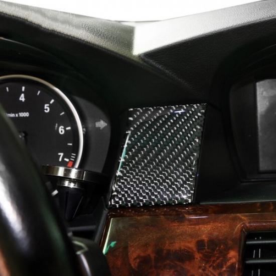 Luxury Carbon Fiber Car Dashboard Stickers Special Trim For BMW E60 05-10 LHD