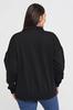 Women's Style Big Size Sweatshirt Shirt Collar Pocket Sweatshirt