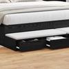 Bed Drawers Black Oak Effect 180 x 36.5 x 16.5 cm