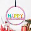 Round Door Sign Silicone Mold Sturdy Silicone Round Door Tag Molding Tool for Crafty Homeowners and Hobbyists