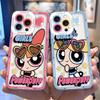 Anime The P-Powerpuff Girls Cover Clear Phone Case For iPhone Apple 17 AIR 16E 16 15 14 12 13 11 Pro Max Plus XR DIY Shell Case