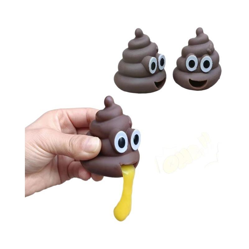 Mocking Feces, Vomiting, Relieving Stress At A Party Playing Pranks Simulating Feces As A Surprise Halloween Gift for Friends