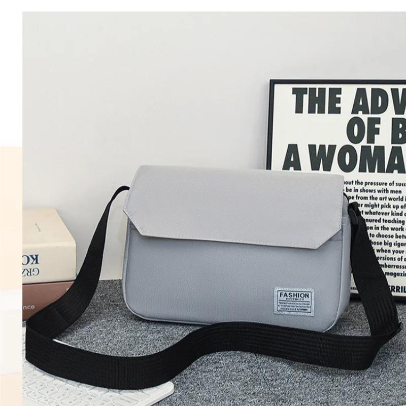 Men s Minimalist Shoulder Bag Large Capacity Versatile Crossbody Bag Outdoor Sports Travel Messenger Bag Men s Side Sling Bag серый