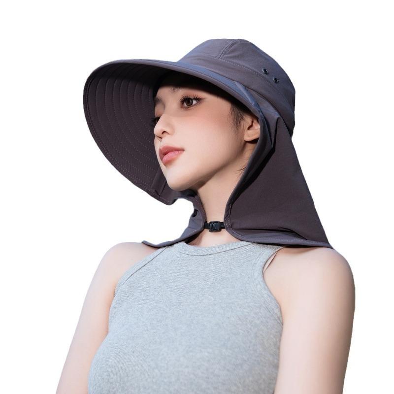 Summer tea picking hat women's outdoor protective cap gas eye shawl neck hat sun protection sun hat face cover sun hat new